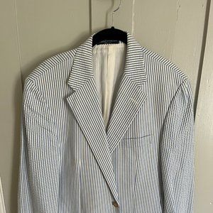 Ralph Lauren Polo Seersucker Jacket -- 42 R